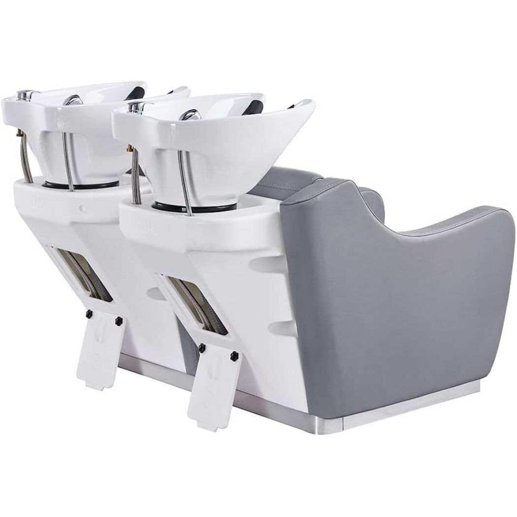 Beauty Salon Double Shampoo Backwash Unit Salon Hair Washing Station